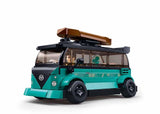 Sluban TS-1 Surf Car M38-B1191 - Maqueta de Coche (Escala 1/35, 276 Piezas, 8-14 años), Color Turquesa y Negro