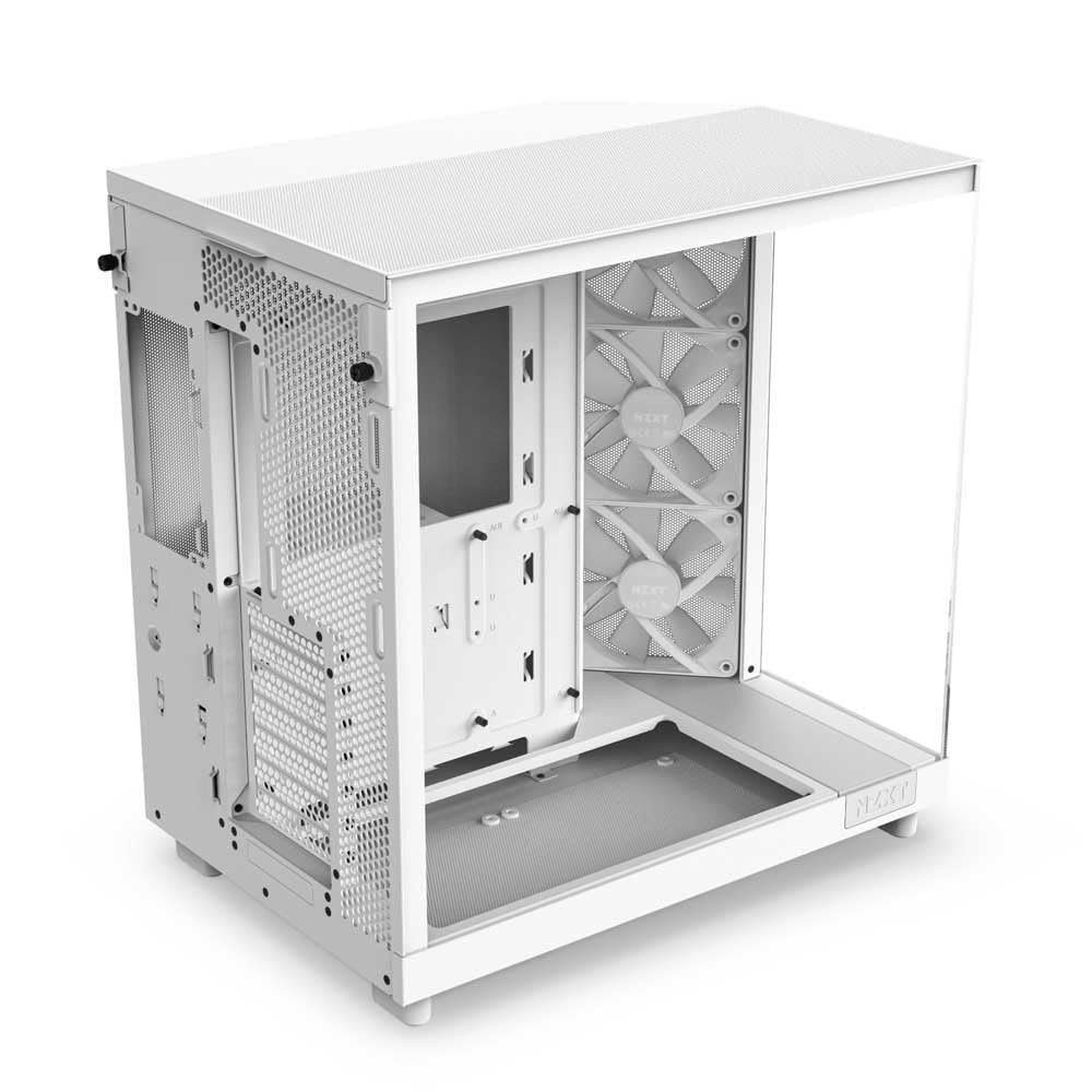 NZXT H6 Flow RGB Mid Tower Cristal Templado USB-C Blanca