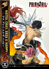 Prime 1 Studio Fairy Tail - Figura Decorativa de Natsu, Gris, Erza, Happy - Figura de Estatua de Lujo, versión 1/7, 57 cm