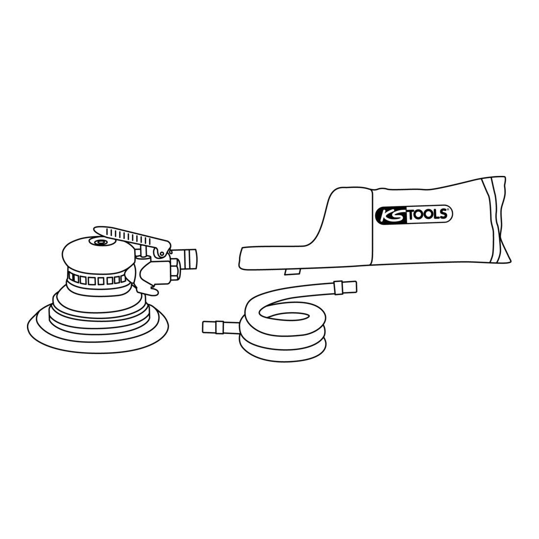 KS Tools 515.3061 - Amoladora excéntrica para rectificado fino