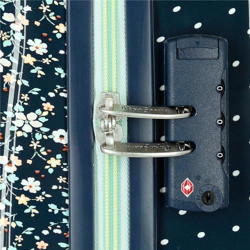 Pepe Jeans Alenka Juego de Maletas Azul 55/68 cms Rígida ABS Cierre TSA 104L 6,64 kgs 4 Ruedas Dobles Equipaje Mano by Joumma Bags