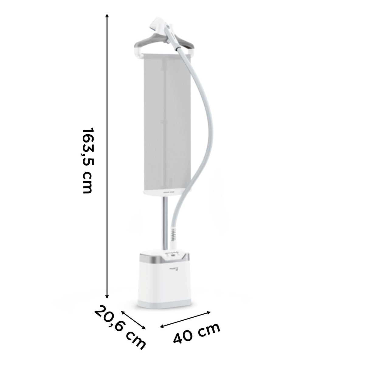 Rowenta Pro Style Care - Cepillo de vapor de 2000 W, planchado vertical, vapor potente de hasta 42 g/min, sistema Press & Steam, cabezal XL, rápido calentamiento, 1,3 capacidad, IS8470