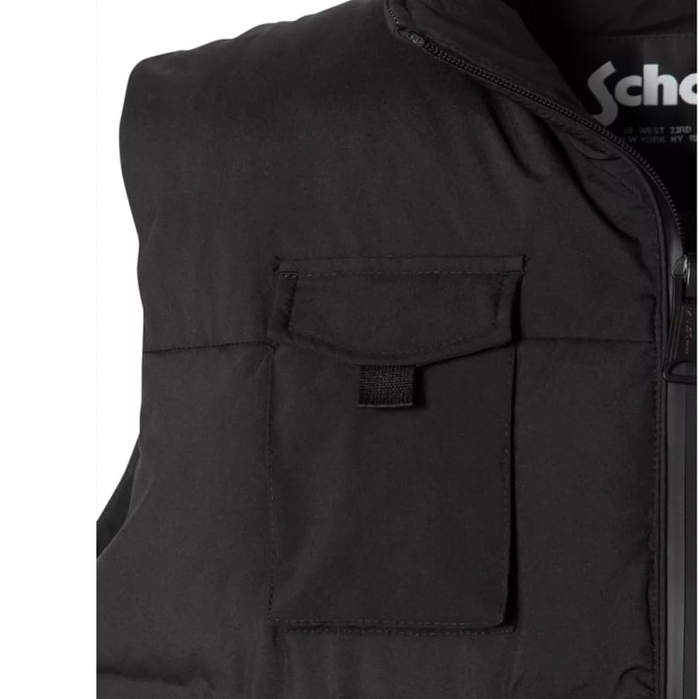 Schott NYC Ishakv Chaqueta, Negro, M para Hombre