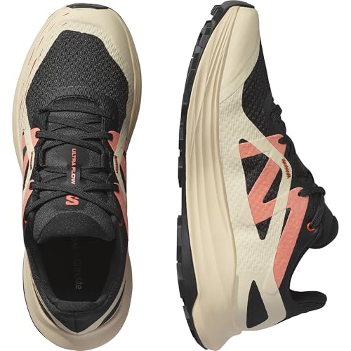 Salomon ULTRA FLOW, Zapatos de senderismo para Mujer, Black Tender Peach Fusion Coral, 40 EU