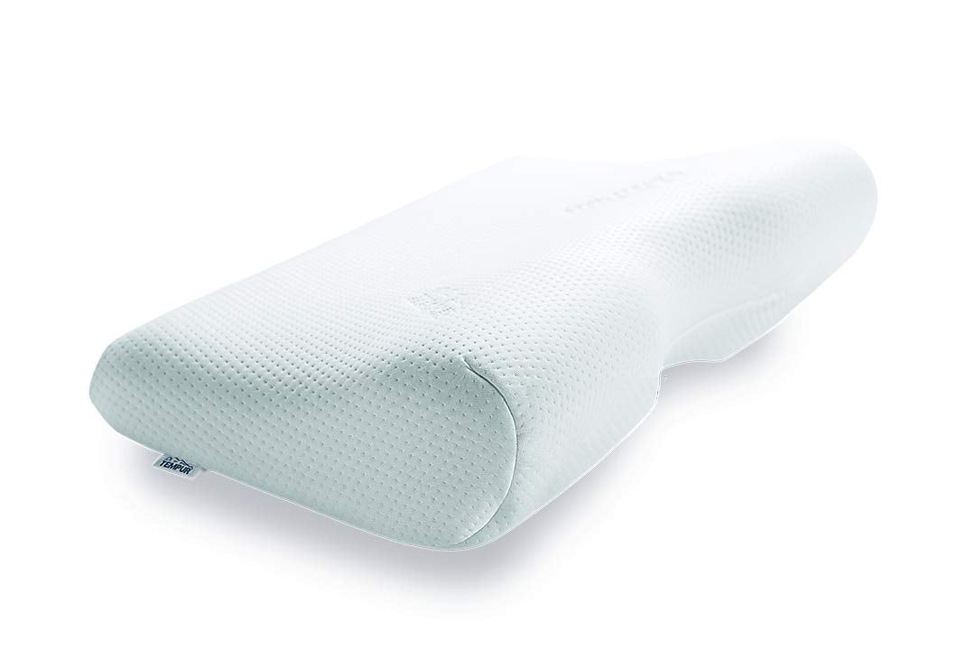 TEMPUR Almohada viscoelástica Millennium, almohada ergonómica de soporte para el cuello para personas que duermen boca arriba y de lado, reclinable firmemente, M (54 x 32 x 11 cm)