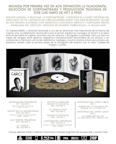 Jose Luis Garci - Edicion Coleccionista (1977-1992): Pack 8 Peliculas (Blu-ray) + Tv Serie: Historias Del Otro Lado (6 capítulos) (DVD) + Libro 330 Páginas