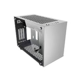 Noua Parvus Q2 Silver Case Mini ITX para PC Office Mini Tower 0.5MM SPCC 4*USB3.0/2.0 Paneles Laterales de Vidrio Templado (AxPxL: 264x349x185 mm)