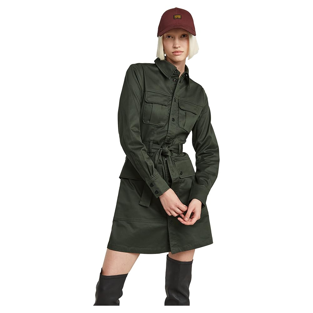 G-STAR Raw Vestido de Mujer, Gris Asfalt D23649-c072-995, L