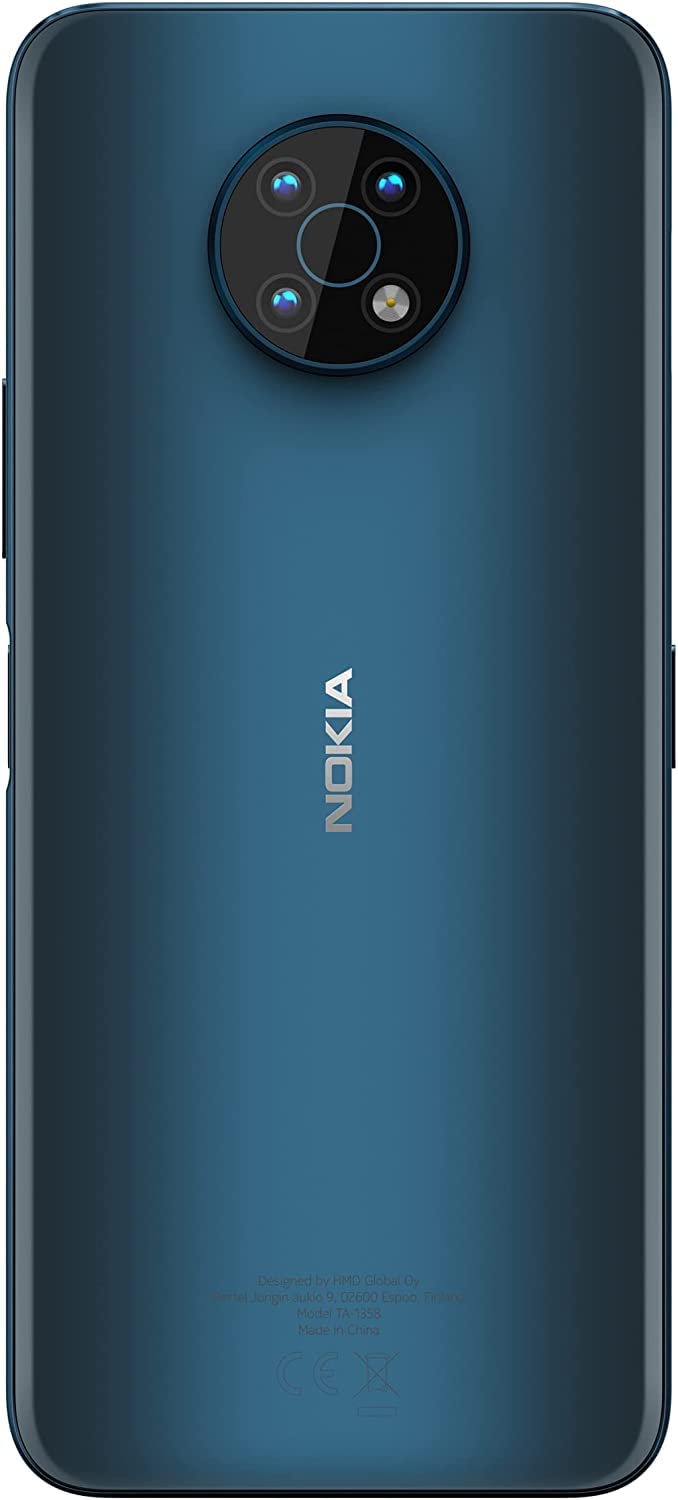 Smartphone Nokia G50 5G Con Pantalla de 6, 82" HD+, Android 11, 4 GB de RAM/128 GB de ROM, Batería de 5000 mAh, Triple Cámara de 48 MP, Compatible Con Carga Rápida de 18 W, Nordic Blue