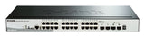 D-Link DGS-1510-28P/E, 28-Puertos Layer 2/3 Smart Managed Gigabit Stack Switch (24x 10/100/1000 Mbit/s PoE Puertos, 2X SFP, 2X 10G SFP+) - Cordon d'alimentation UE uniquement