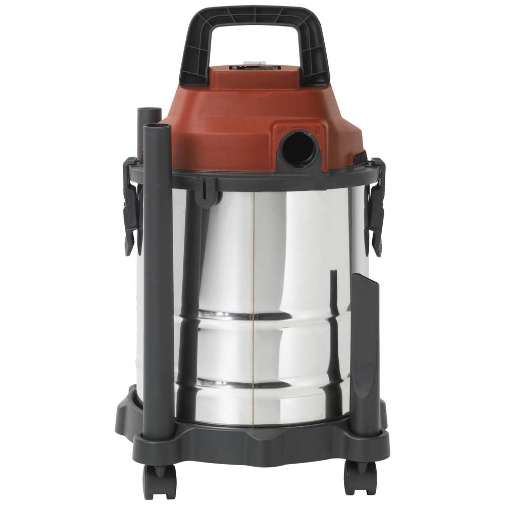 Toolcraft NTS-200 / TAWB-200 TO-7444734 NASS-/Trockensauger 18.5l Akku, ohne Ladegerät TO-7444734-Aspirador (18,5 L, sin batería, sin Cargador), Acero Inoxidable