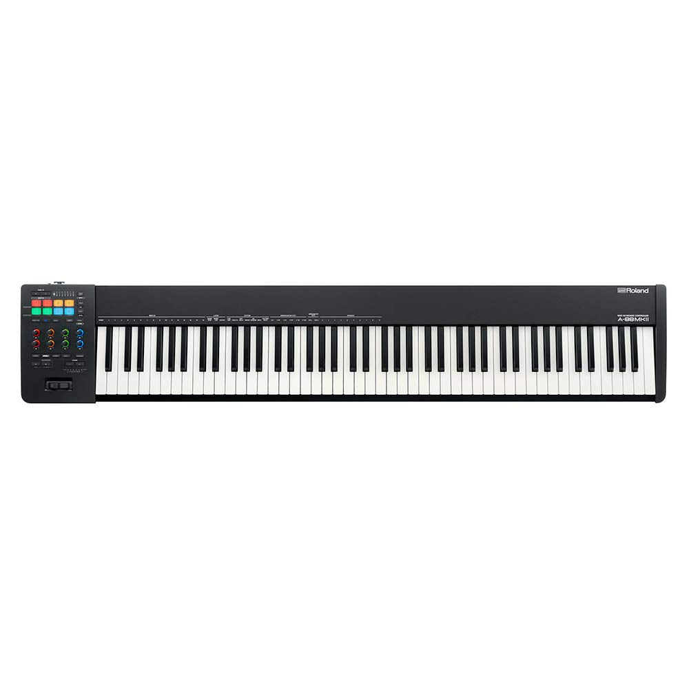 Controlador de teclado MIDI Roland A-88MK2 — Ejecución sublime, con herramientas creativas integradas para los músicos y productores modernos