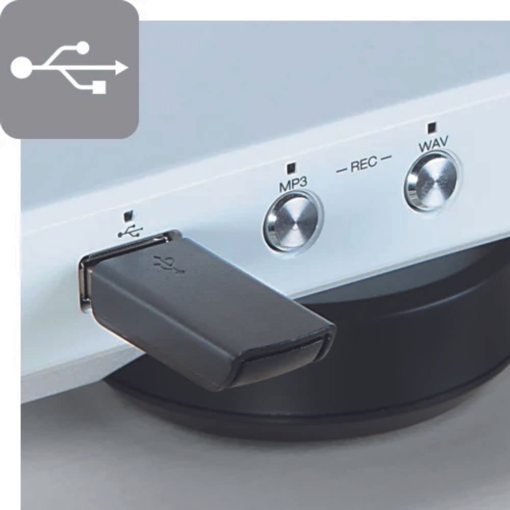 DENON Giradiscos con USB, Color Negro