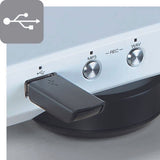 DENON Giradiscos con USB, Color Negro