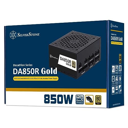 Silverstone SST-DA850R-GM,FA ATX Totalmente Modular 80 Plus Gold 850W ATX 3,0 y PCIe 5,0