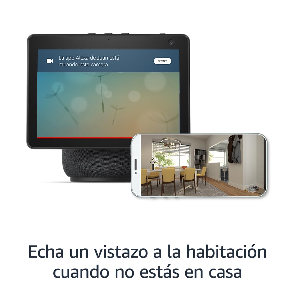 Echo Show 10 (Última generación) | Pantalla inteligente HD con movimiento y Alexa, Antracita