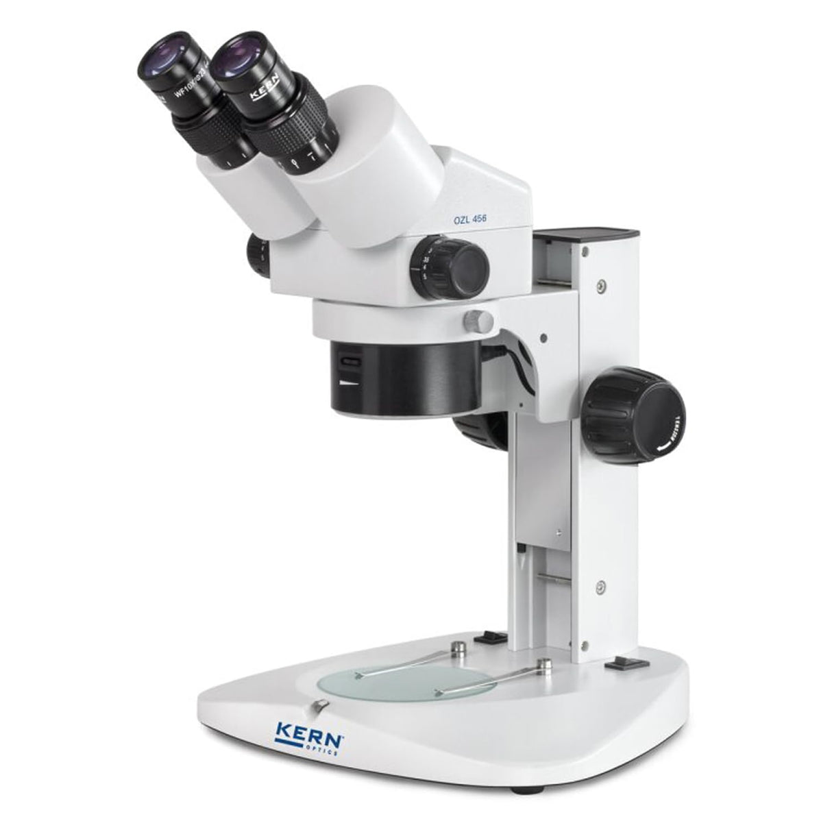 Estéreo Zoom Microscopio [Núcleo ozl 456] el Práctico para laboratorio, Formación fábrica, control de calidad y Agricultura, Tubo: Binocular, ocular: hswf 10 x 23 mm, campo de visión: Ø33 – 5 mm, objetivo: 0,75 x – 5,0 x, soporte: mecánico, iluminación: 1