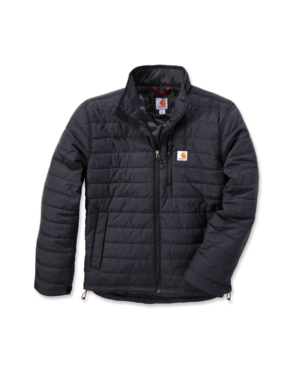 Carhartt Chaqueta Rain Defender ligera con aislante, Relaxed Fit Para Hombre, Negro, L