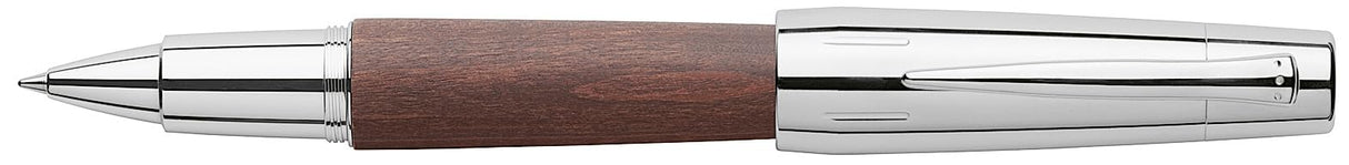 Faber-Castell 148215 - Roller E-motion - Cuerpo en Madera de Peral - Marrón Oscuro