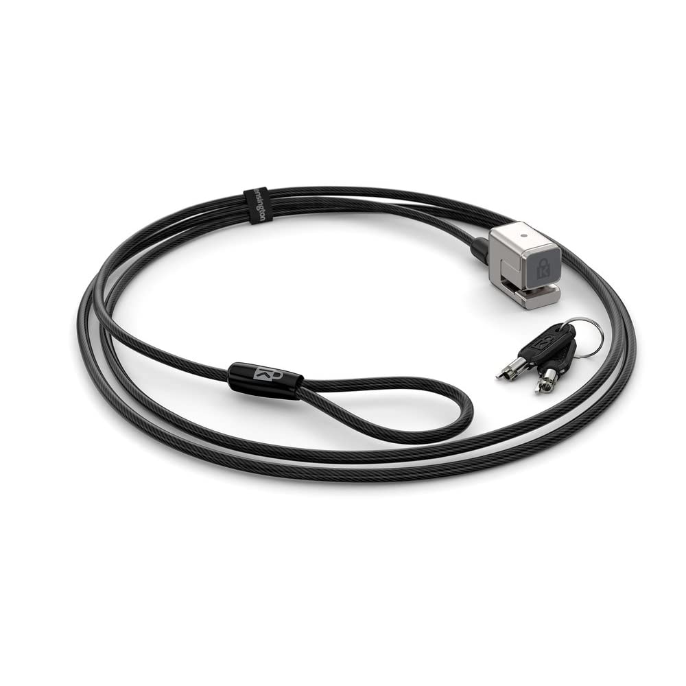 Kensington Candado de Cable con Llave para Ordenadores Portátiles Surface Pro y Surface Go con Cable de Acero al Carbono de 1,8 m (K68134WW)