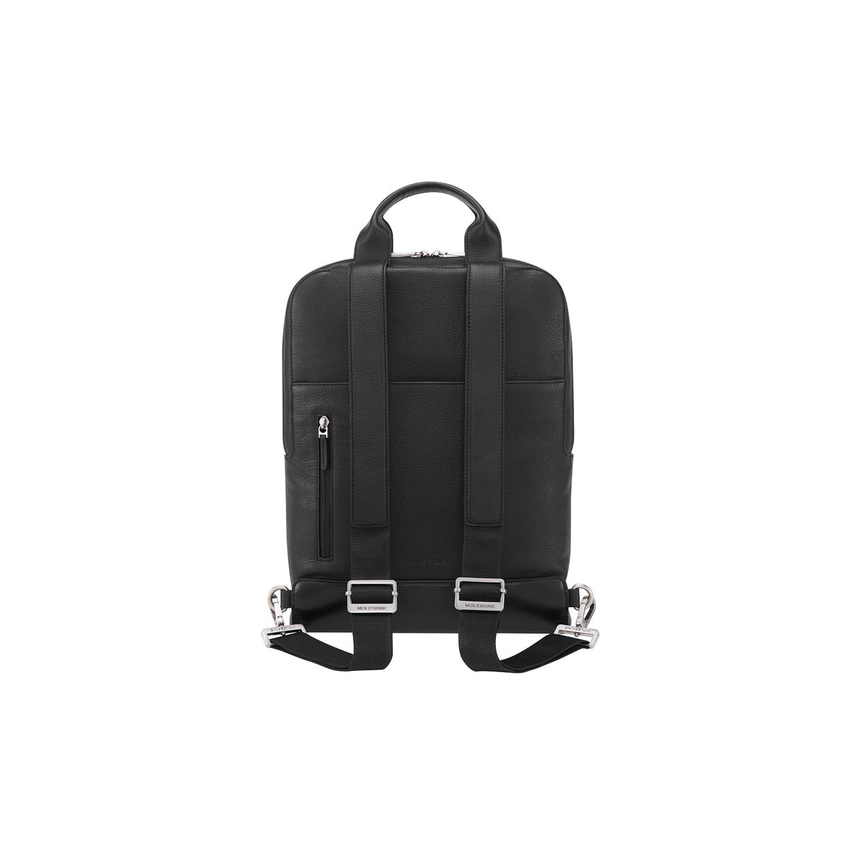 Moleskine Device Bag Colección Classic Leather, Bolsa Porta PC Vertical en Cuero, Mochila Porta PC para Laptop, Notebook, iPad, Computadora hasta 15'', Dimensiones 30 x 8,5 x 40 cm, Color Negro