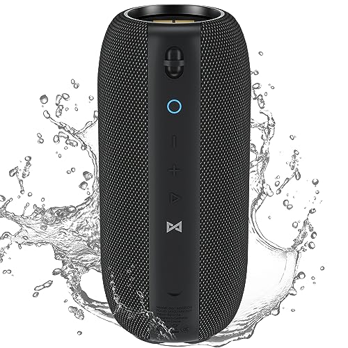 Monster S320 - Boombox Bluetooth de 40 W, hasta 32 Horas de autonomía, con función de emparejamiento para instalación estéreo, Control de Voz, Compacto y Ligero, Resistente al Agua, Color Negro