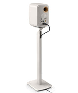 KEF LSX & LSX II S1 Floor Stand Par Gris, Soporte de Altavoz de Aluminio con organización de Cables integrada y Puntas para LSX