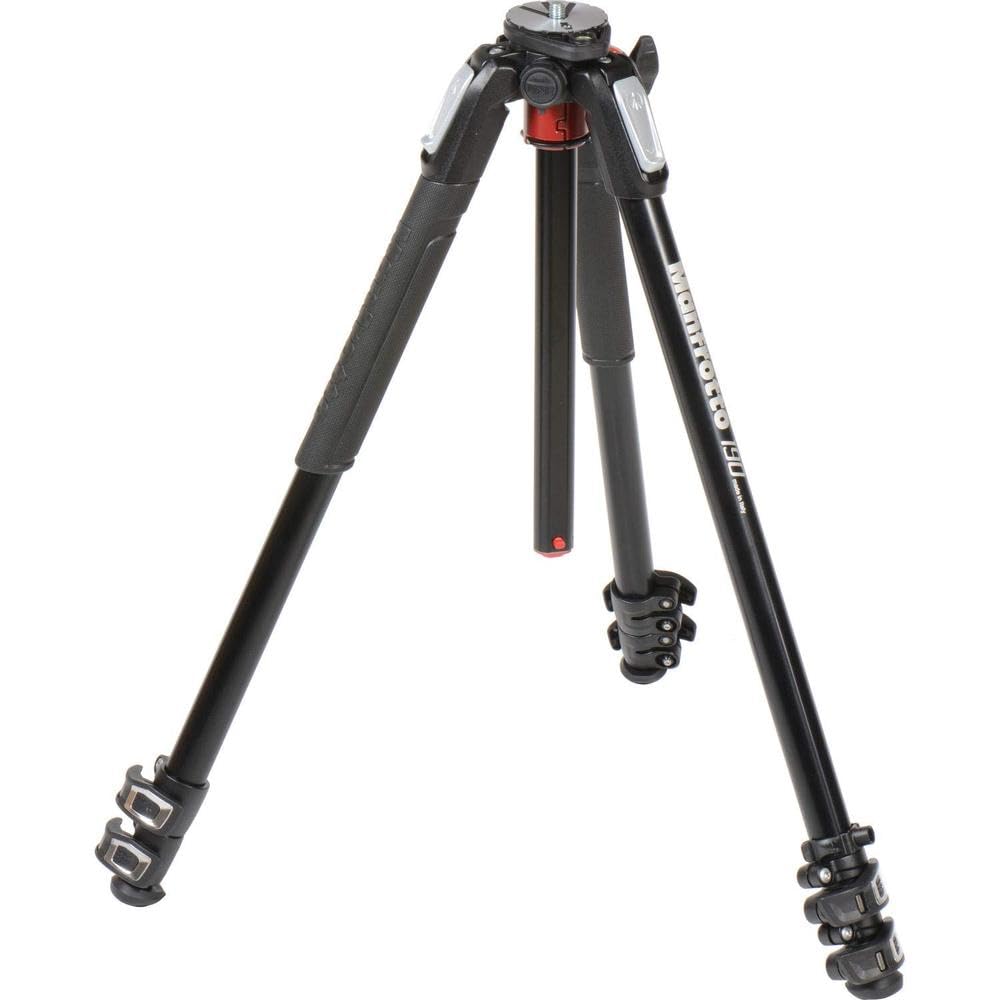 Manfrotto MT190XPRO3 - Trípode de Aluminio con 3 Secciones, sólo Patas, Negro