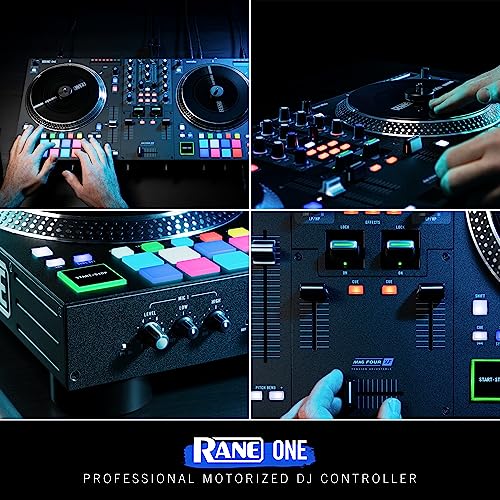 RANE ONE - Controlador DJ Profesional con Platos Motorizados de 7.2” para Serato, Mesa de Mezclas con Serato DJ Pro incluido, Efectos y 8 Pads