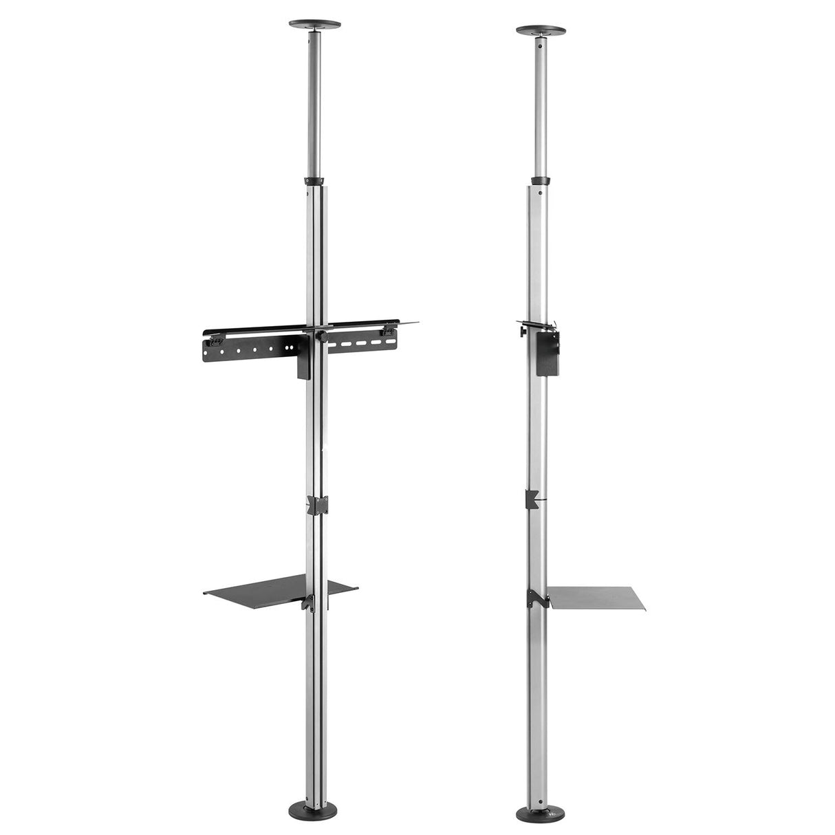 Maclean MC-791N Soporte para TV con Estante Montaje en el Techo y Suelo TV OLED QLED LCD LED 37-70 Pulgadas máximo VESA 600x400 hasta 30 kg