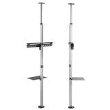 Maclean MC-791N Soporte para TV con Estante Montaje en el Techo y Suelo TV OLED QLED LCD LED 37-70 Pulgadas máximo VESA 600x400 hasta 30 kg