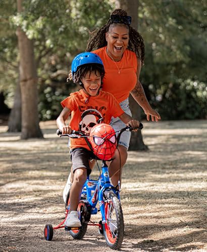 Huffy Bicicletta Bicicleta de 14 Pulgadas Marvel Spiderman Luxury, Bebés niños, Turquesa, 16 pollici