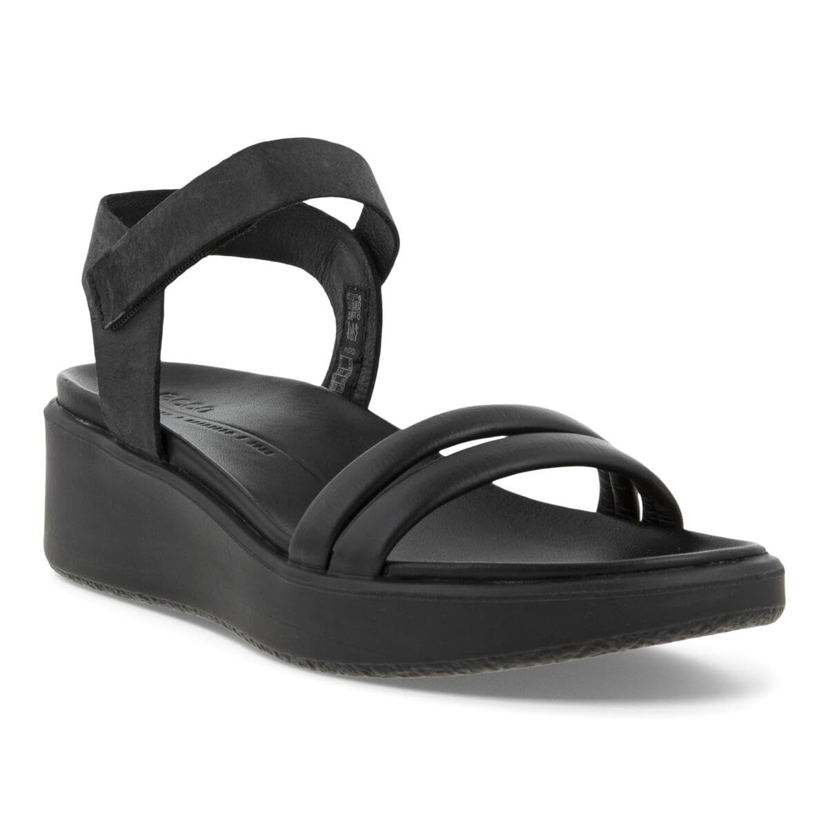 ECCO Flowtedge LX, Sandalias con tacón Mujer, Color Negro, 38 EU
