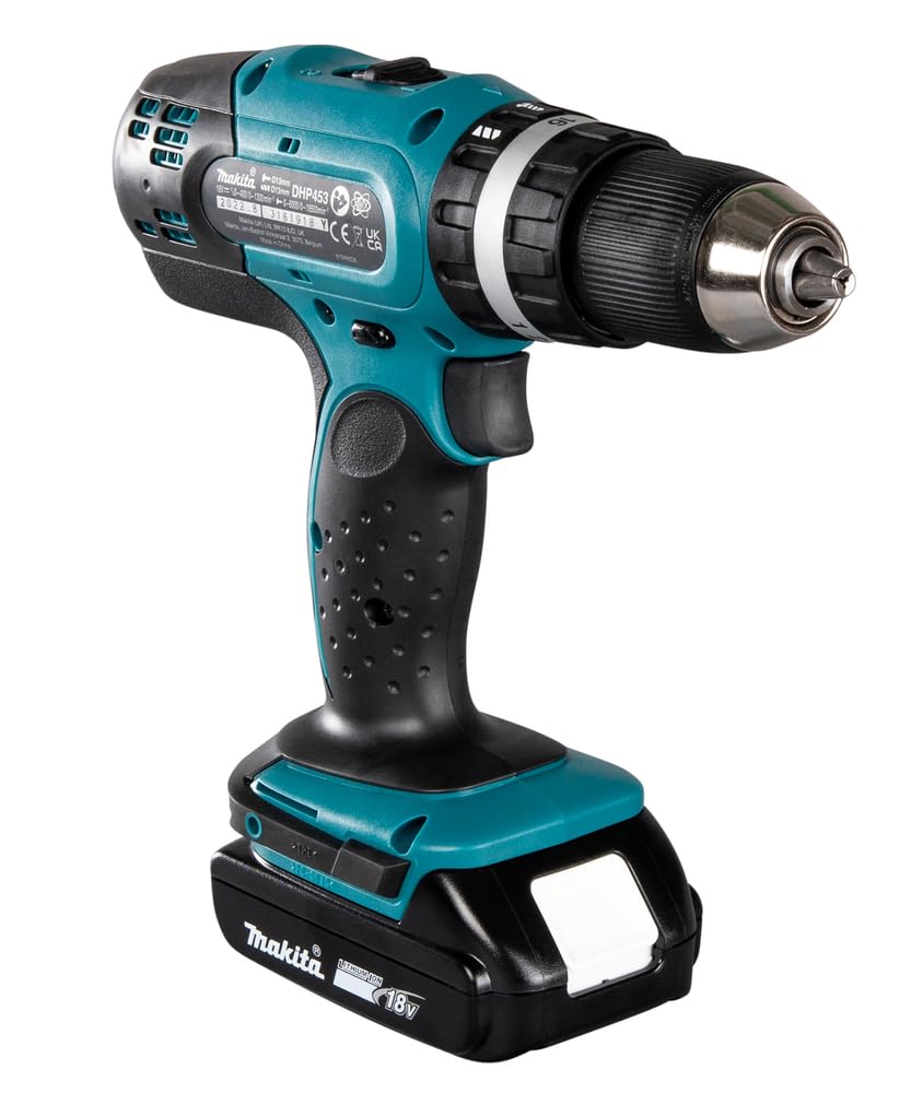 Makita DHP453RFE Taladro Percusión Batería 18V LXT 13mm 42 Nm 2x3.0Ah MAKPAC