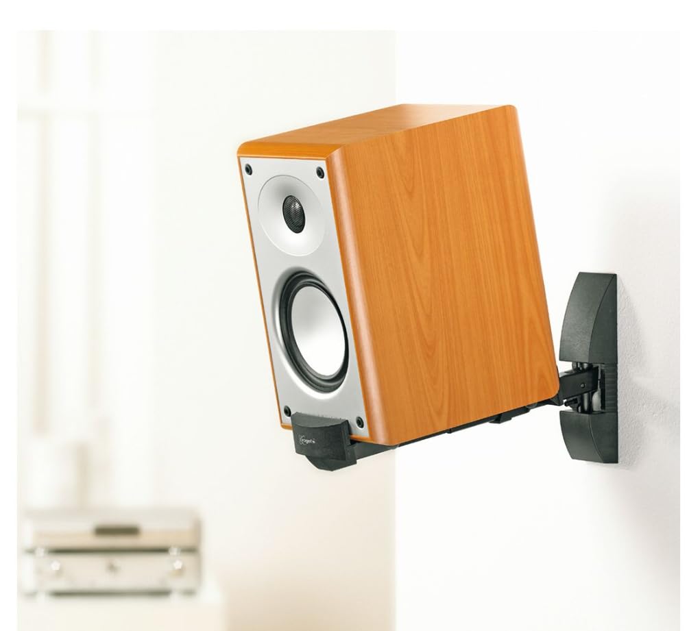 Vogel's VLB 200, Soporte de Pared para Altavoces (2x), Negro, Máx 20 Kg