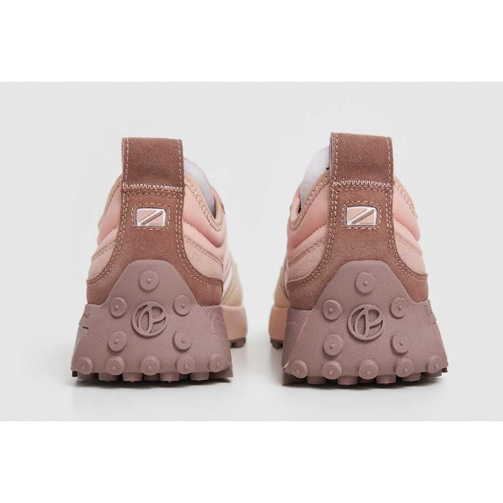 Pepe Jeans Zapatillas de Piel Lucky Flag Rosa
