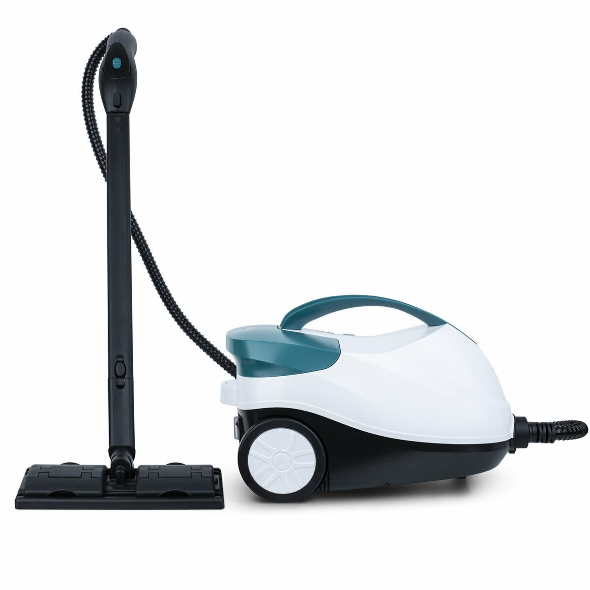 H.Koenig Limpiador a Vapor 4 barras H.Koenig NV6400, Autonomía 45min, Listo en 8min, 1,5L, Potente 2000W, Compacto, Multifunción, suelo, muebles, coche, Accesorios + 2 cepillos nylon/acero inoxidable