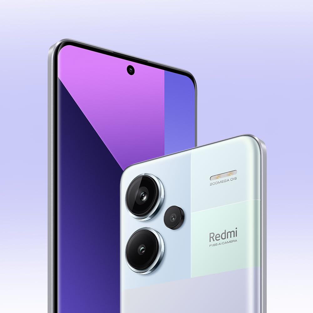 XIAOMI Redmi Note 13 Pro+ 5G - Smartphone de 12+512 GB, Pantalla de 6,67" AMOLED 1.5K 120Hz, MediaTek Dimensity 7200 Ultra, Triple cámara de hasta 200MP, Hypercharge 120W, Morado (Versión ES)
