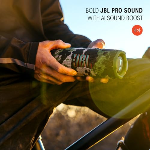 JBL Flip 7, Altavoz Bluetooth portátil inalámbrico Potente, 16h de batería, Resistente al Agua IP68, a Prueba de Polvo y caídas, Sonido Pro, AI Sound Boost, Compatible con Auracast, Rojo