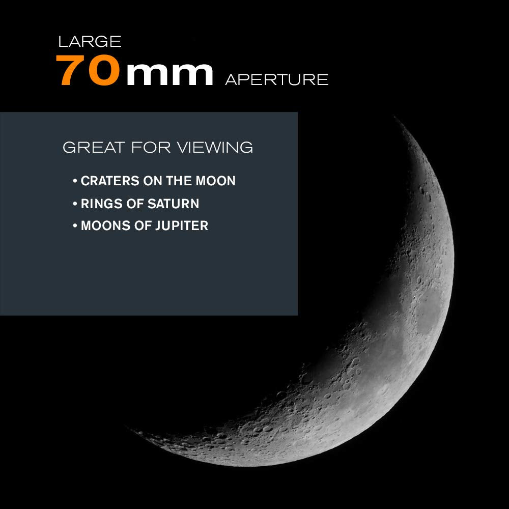 Celestron 21061 AstroMaster 70AZ: telescopio refractor, azul oscuro