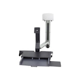 Ergotron StyleView Sit-Stand Combo Arm with Worksurface - Soporte de pared para pantalla plana (14.5 kg, 609.6 mm (24"), 75 x 75.100 x 100 mm (2.95 x 2.96 x 3.94"), 0-640 mm, -30-30 °, 0-360 °)