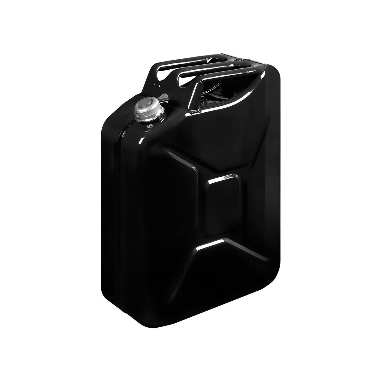 Bidón de combustible apto para gasolina, gasóleo, queroseno – con tapón magnético, pintura epoxi resistente, de metal, 20 l