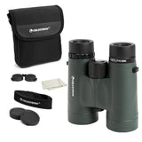 Celestron 71332 Nature DX de 8 x 42 mm Prismáticos con Lente Multicapa, Cristal de Prisma BaK-4 y Funda de Transporte, Verde