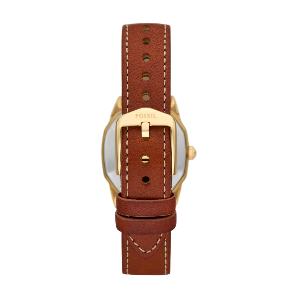 Fossil Reloj Analógico para Mujer de Cuarzo con Correa en Cuero ES5364