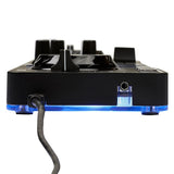 Hercules DJControl Starlight - Controladora DJ USB portatil de 2 pistas y 8 Pads, software Serato DJ Lite, para PC y MAC
