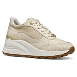 Geox D SPHERICA EC13 A, Zapatillas Mujer, Papyrus, 37 EU