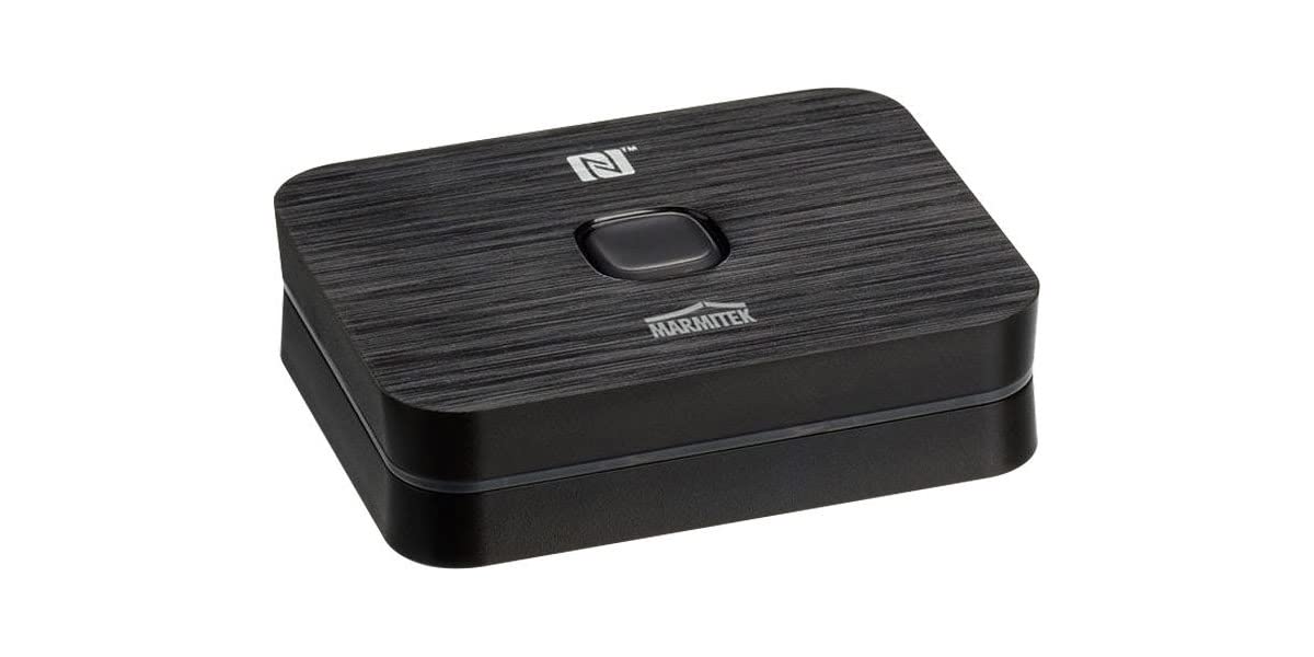 Receptor Bluetooth Audio - Marmitek BoomBoom 93 - aptX y aptX Low Latency - Salida de Audio Digital - NFC - Multipair - Transmite Música de Forma Inalámbrica a Través de Bluetooth a su Sistema Estéreo