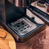 Cecotec Cafetera Express Semiautomáticas Power Espresso 20 ColdBrew Latte. 1350W, 20 Bares, Frío, Templado o Caliente, Pantalla Táctil, 1.5L Depósito Agua y 500ml Leche, Calientatazas, Doble Brazo
