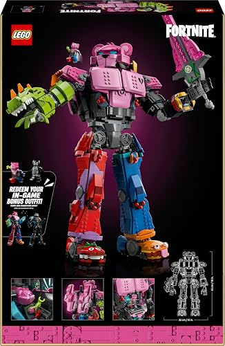 LEGO Fortnite Líder del Equipo Meca - Kit de Maquetas para Adultos para Exponer - Figura Articulada con Espada de Juguete y Minifigura - Regalo Gamer Coleccionable para Fans del Videojuego 77078