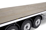 Carson-Fahrzeug 500907650 3 Ejes Cama Plana III Acero impresión RC, semirremolque, Escala 1:14, Piezas de Tuning, Accesorios, construcción de Modelos, Fabricado en Alemania, Multicolor, L